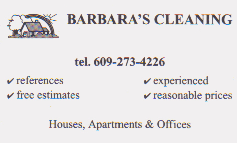 Ogłoszenie darmowe. Lokalizacja:  NJ, Pa. ARCHIWALNE - Wszystkie. BARBARA'S CLEANING. HOUSES, APARTMENTS, OFFICES..