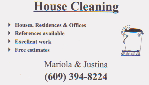 Ogłoszenie darmowe. Lokalizacja:  NJ , Pa. ARCHIWALNE - Wszystkie. House Cleaning Service poleca swoje.